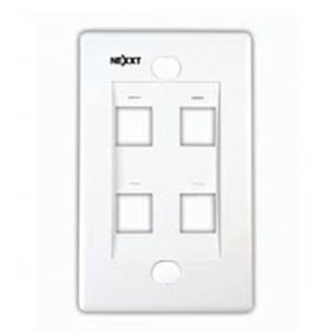 Nexxt 4 Port Wall Plate